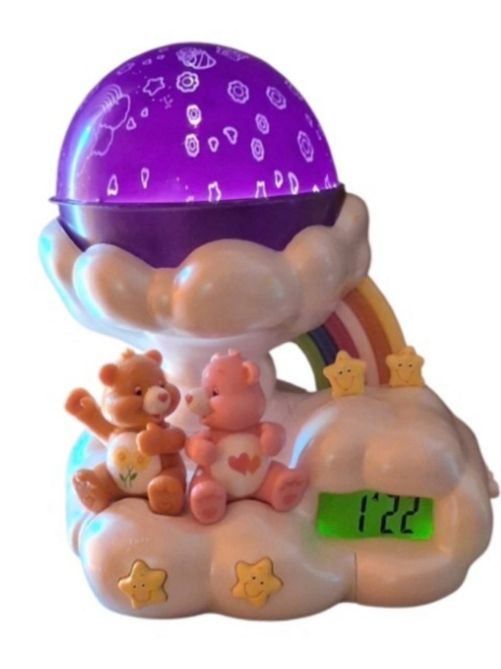 Vtg care bears light up projector alarm clock tested